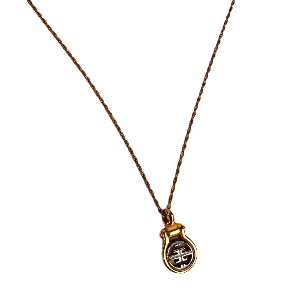 Givenchy Vintage Logo Pendant Necklace